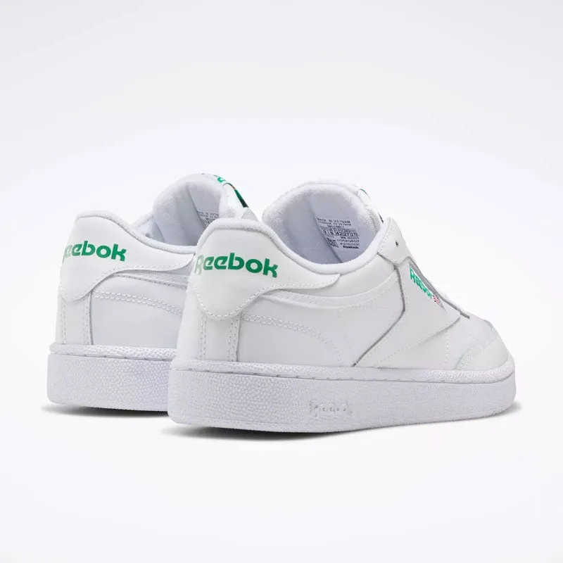 REEBOK CLUB C BLANC/VERT AR0546
