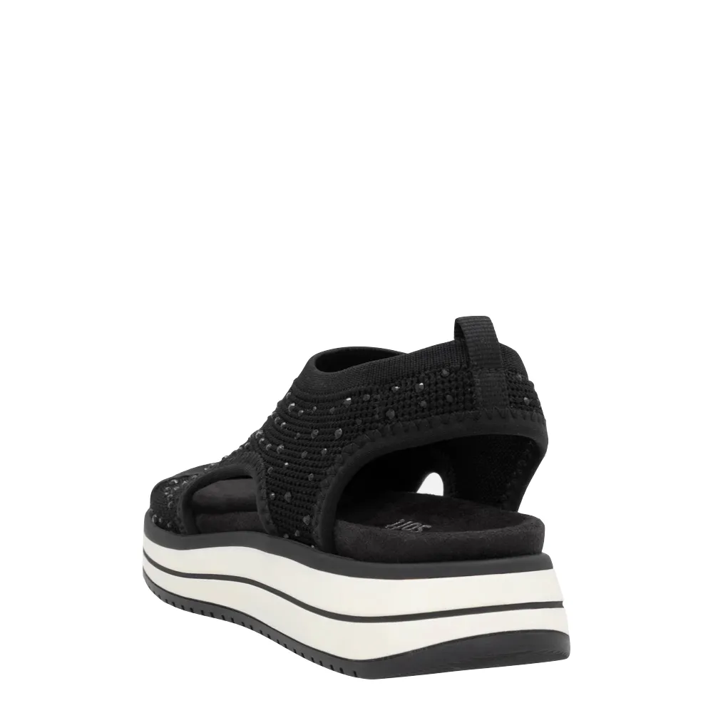 Sandale Jocelyn 55 à Enfiler Souple pour Femme en Noir