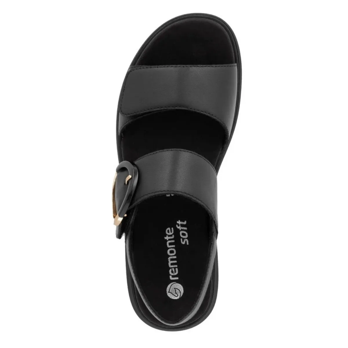Rieker Femmes D2K50-00 Jocelyn en Cuir Noir