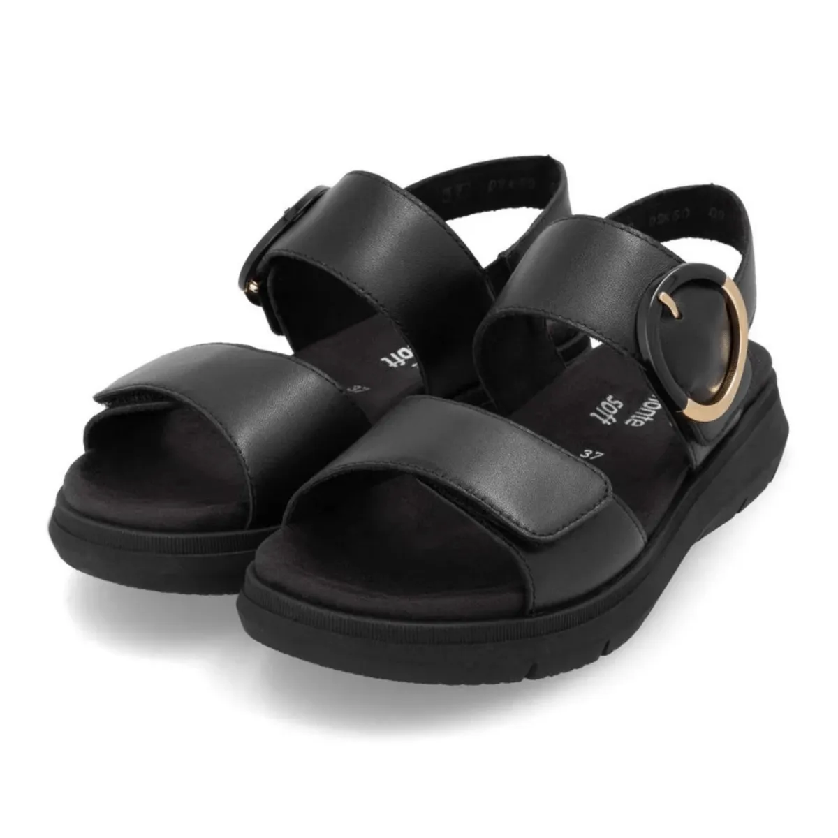 Rieker Femmes D2K50-00 Jocelyn en Cuir Noir