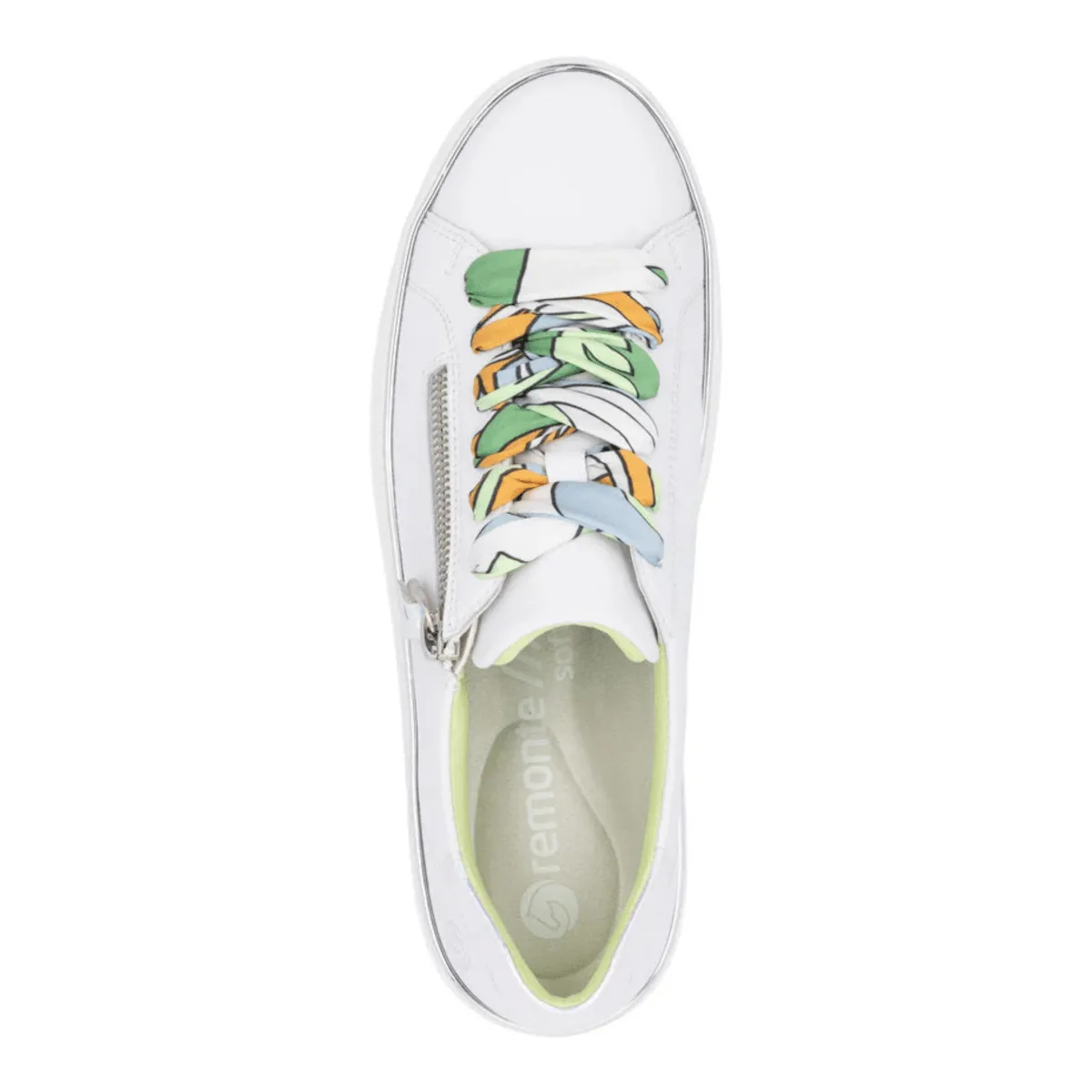 Rieker Femme Julika D1C06-80 Blanc/Argent-Multicolore