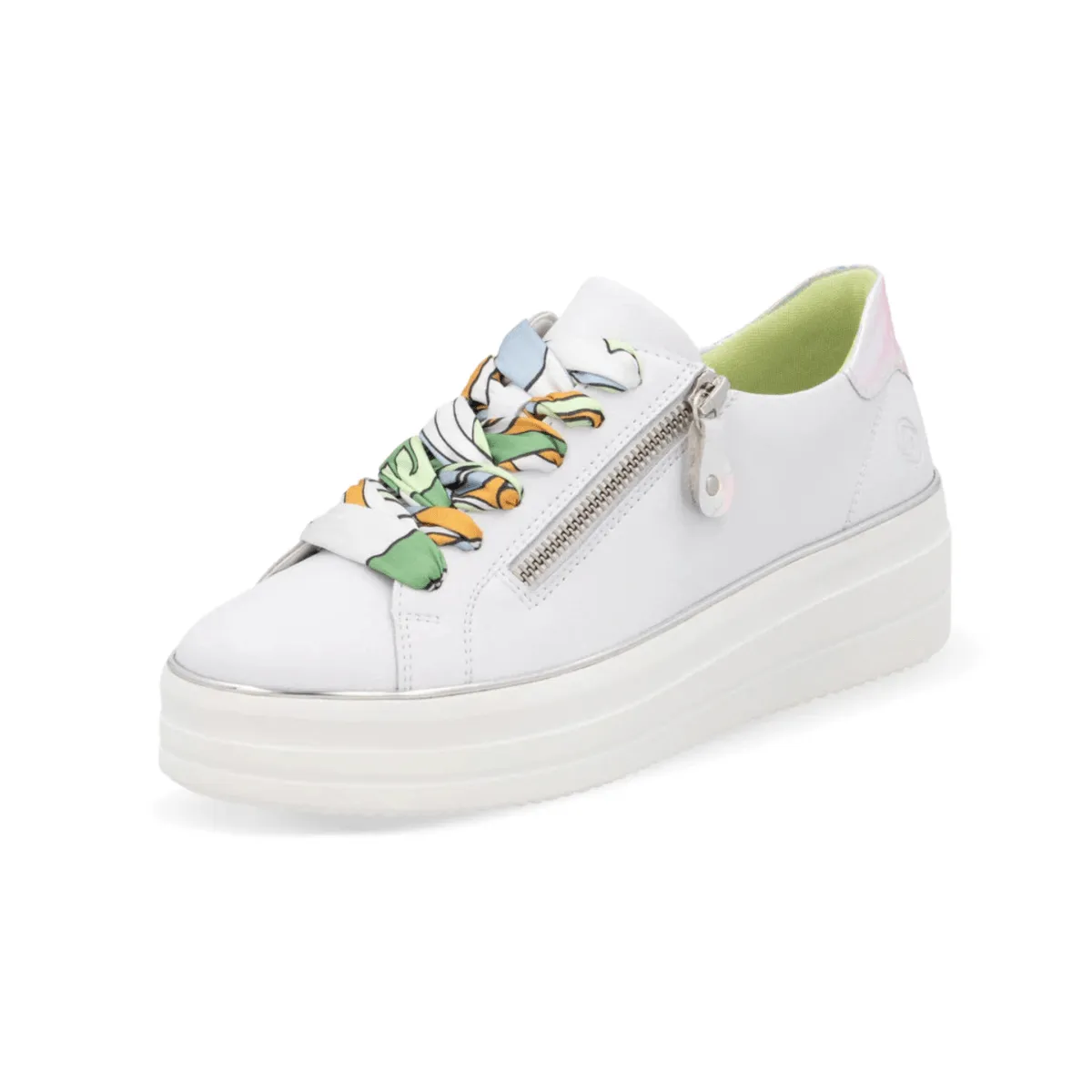 Rieker Femme Julika D1C06-80 Blanc/Argent-Multicolore