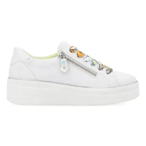 Rieker Femme Julika D1C06-80 Blanc/Argent-Multicolore