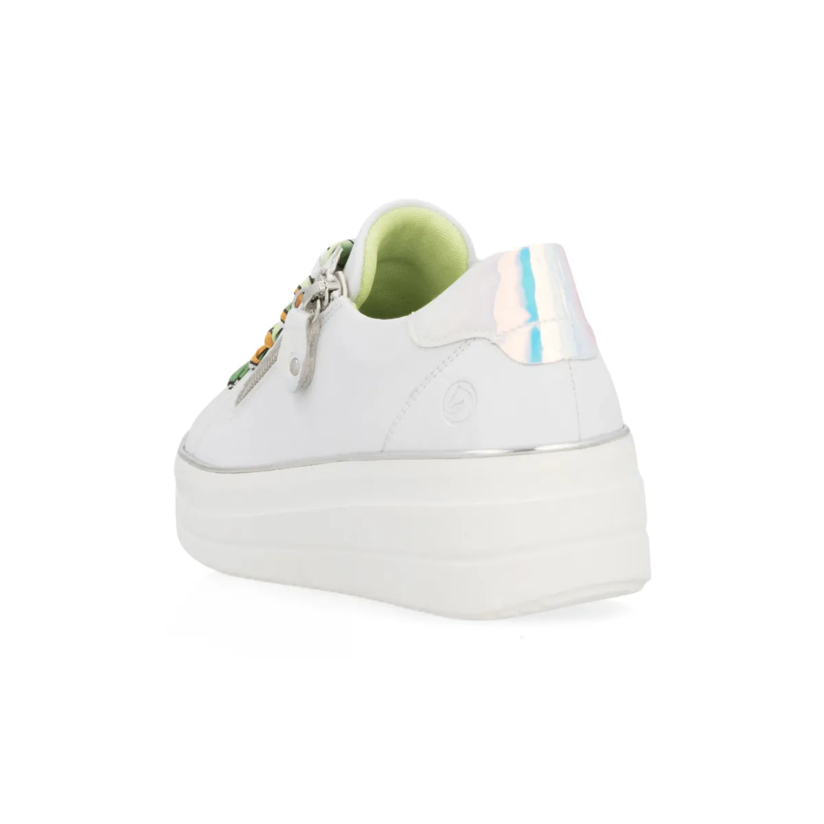 Rieker Femme Julika D1C06-80 Blanc/Argent-Multicolore
