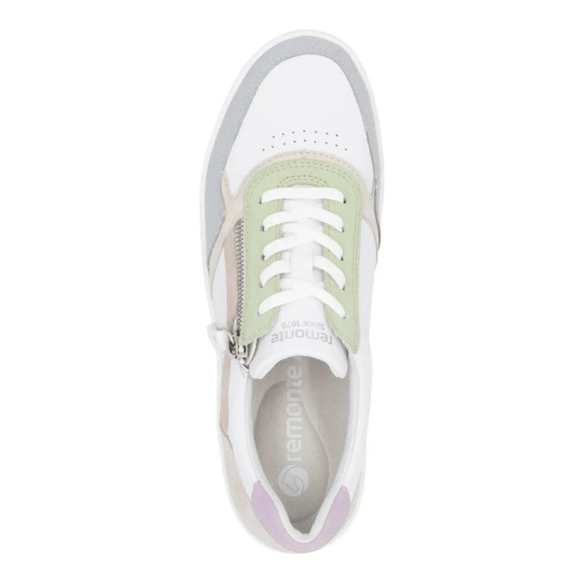 Rieker Femme Kendra D0J01-87 Bleu/Blanc/Crème/Rose/Mauve/Menthe Claire