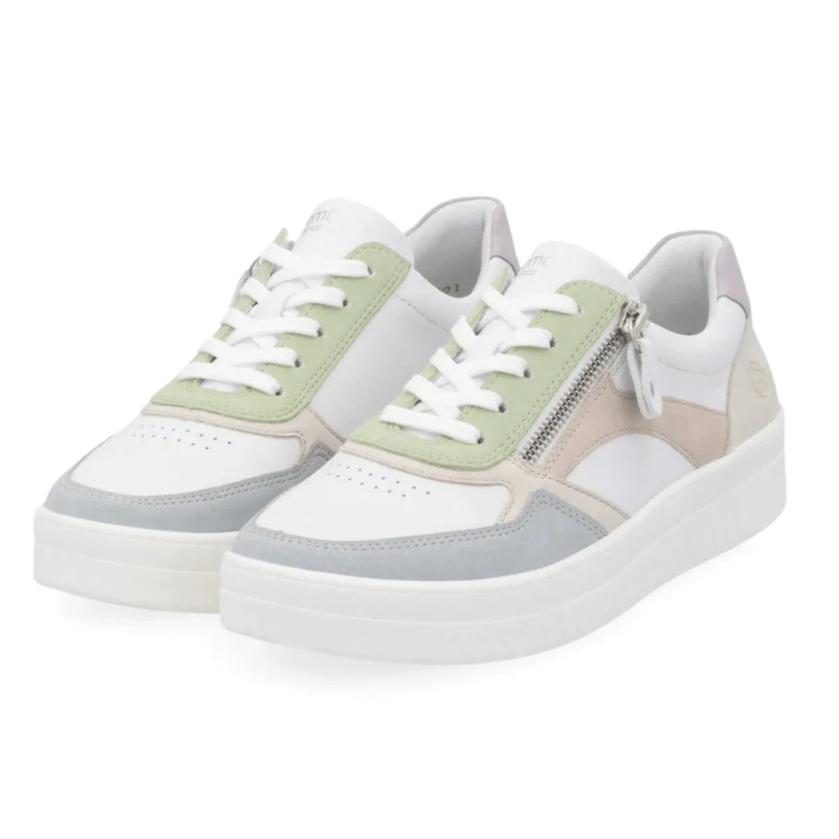 Rieker Femme Kendra D0J01-87 Bleu/Blanc/Crème/Rose/Mauve/Menthe Claire