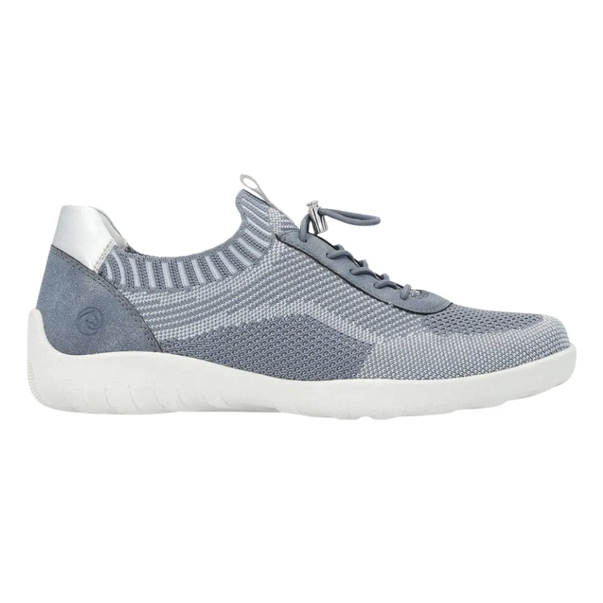 Rieker Femme R3518-15 Liv Jeans-Ciel/Adria/Maille Argentée