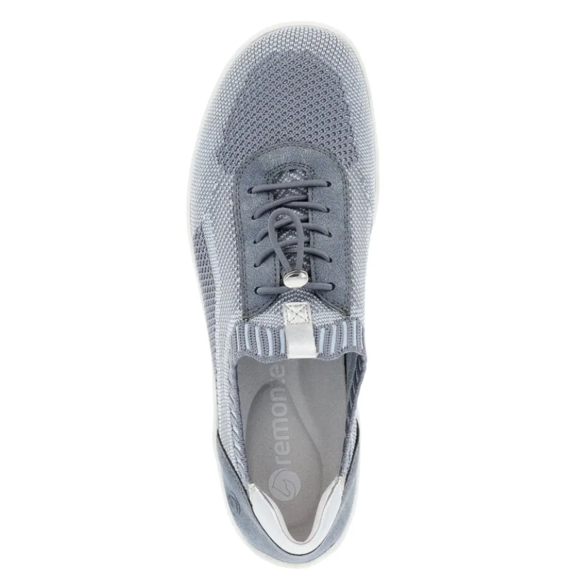 Rieker Femme R3518-15 Liv Jeans-Ciel/Adria/Maille Argentée
