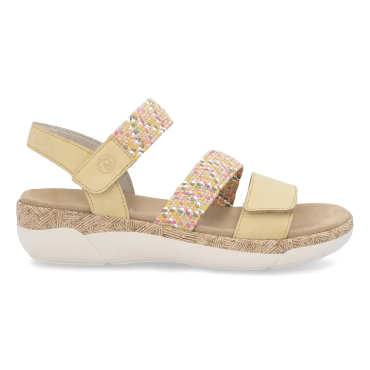 Rieker Femme R6861-68 Jocelyn Jaune Multicolore Cuir
