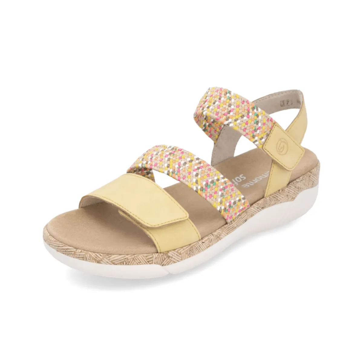 Rieker Femme R6861-68 Jocelyn Jaune Multicolore Cuir