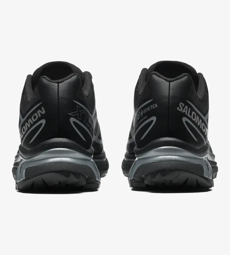 Chaussures unisexes Salomon XT-6 GORE-TEX style sportif - Noir / Noir / Argent Ftw