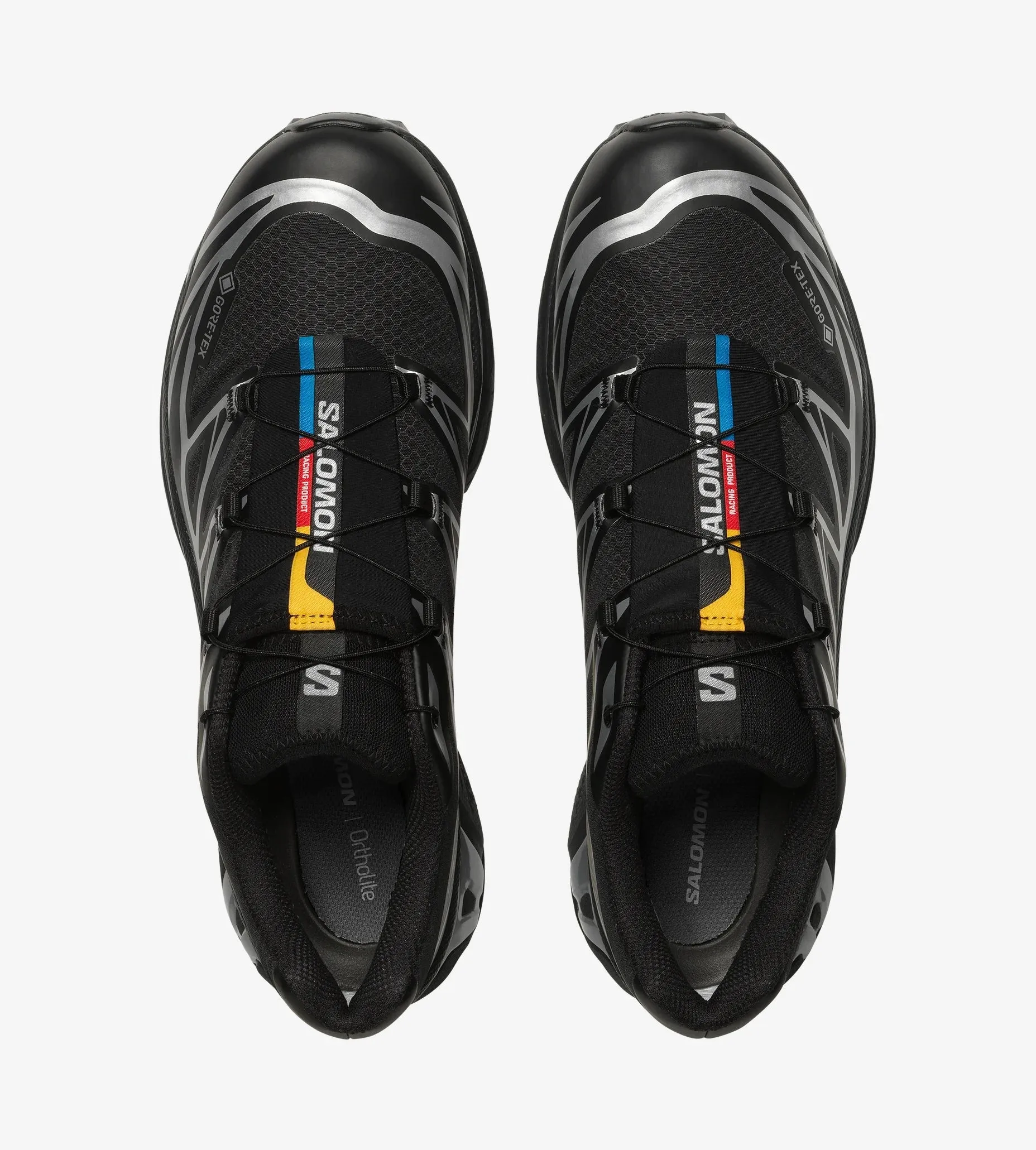 Chaussures unisexes Salomon XT-6 GORE-TEX style sportif - Noir / Noir / Argent Ftw
