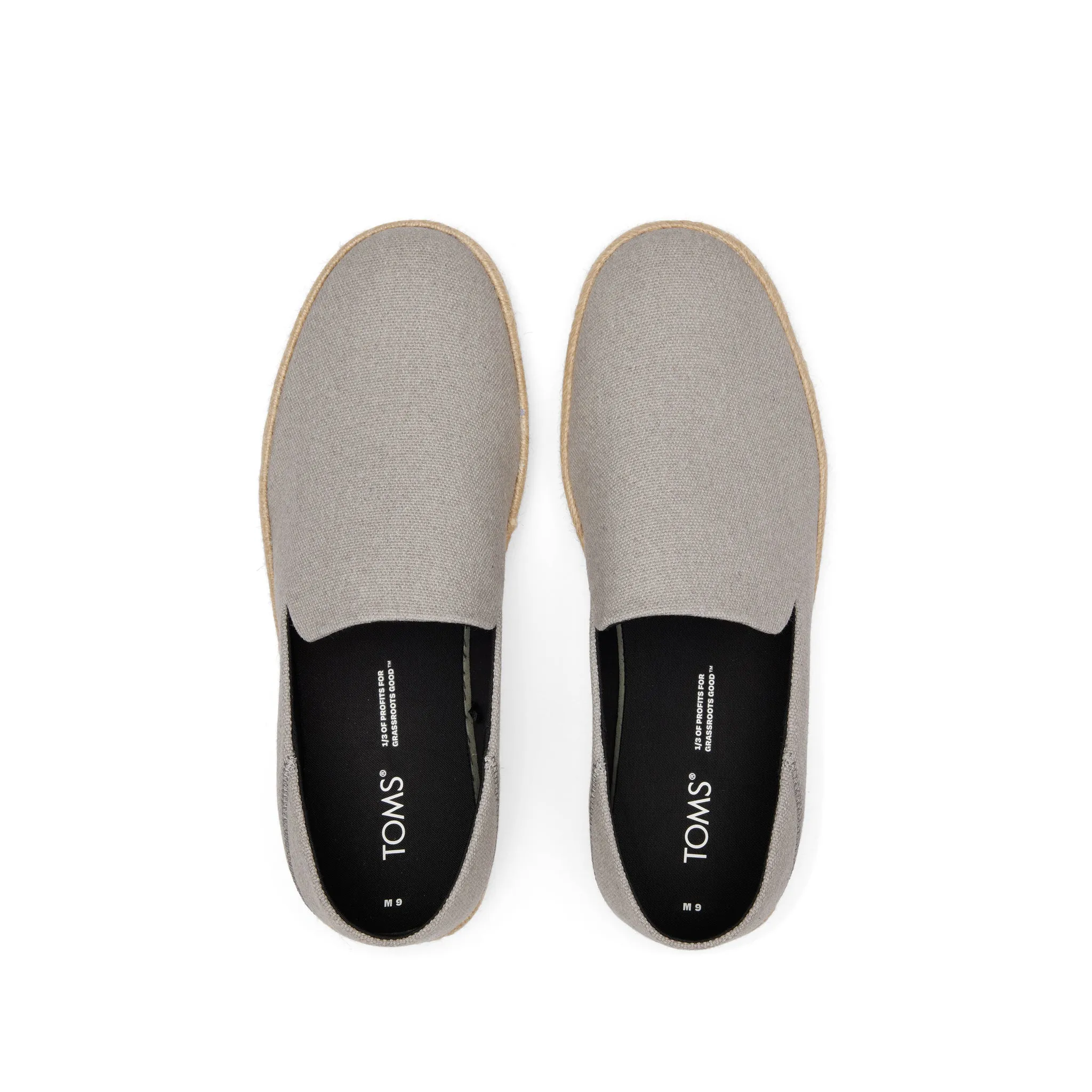 Santiago Loafer Bruine Gris Toile de Coton Recyclé