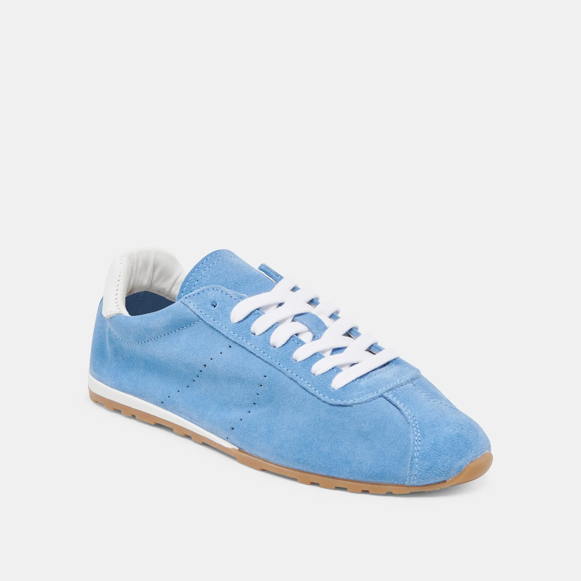 SERINA SNEAKERS CUIR SUÉDÉ BLEU