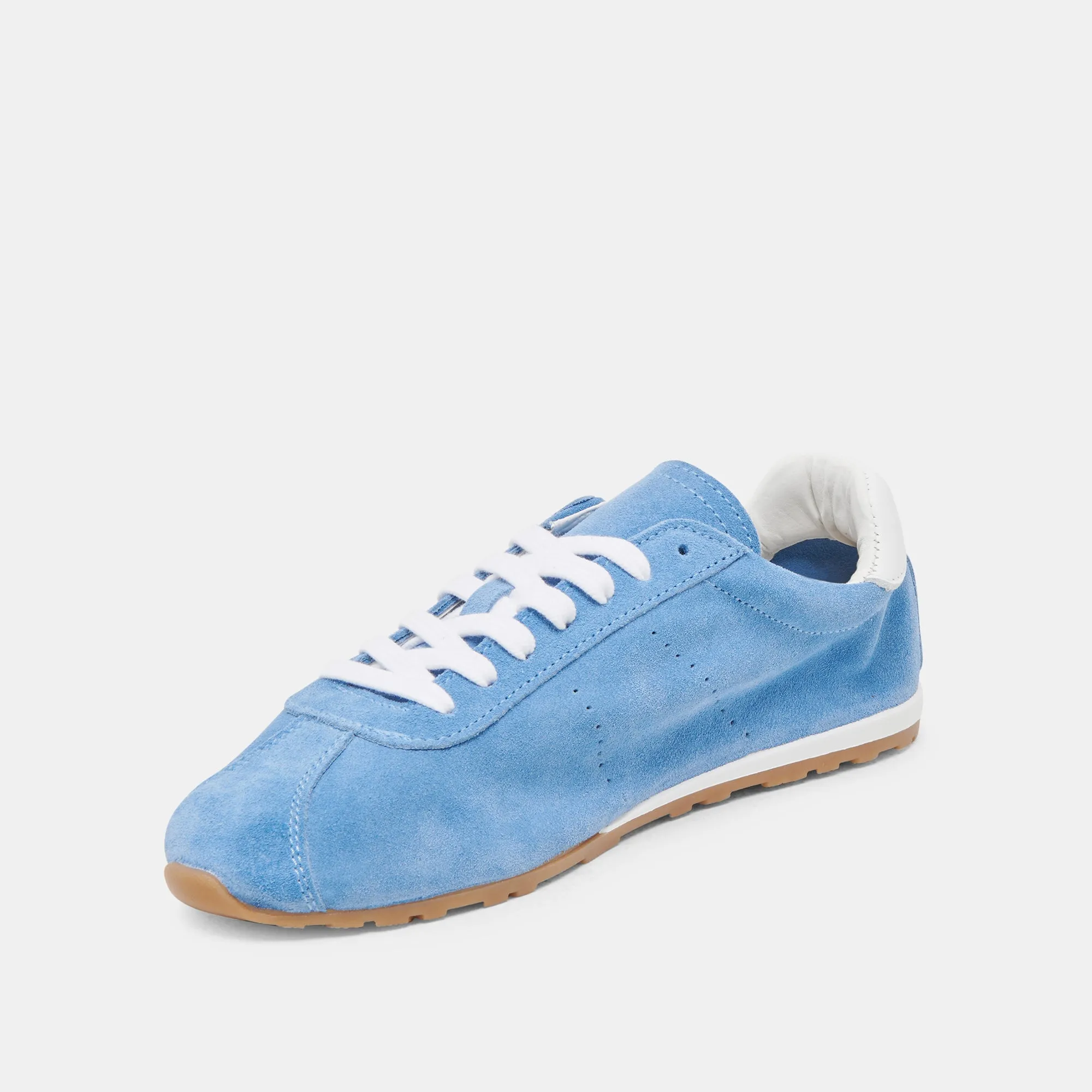 SERINA SNEAKERS CUIR SUÉDÉ BLEU