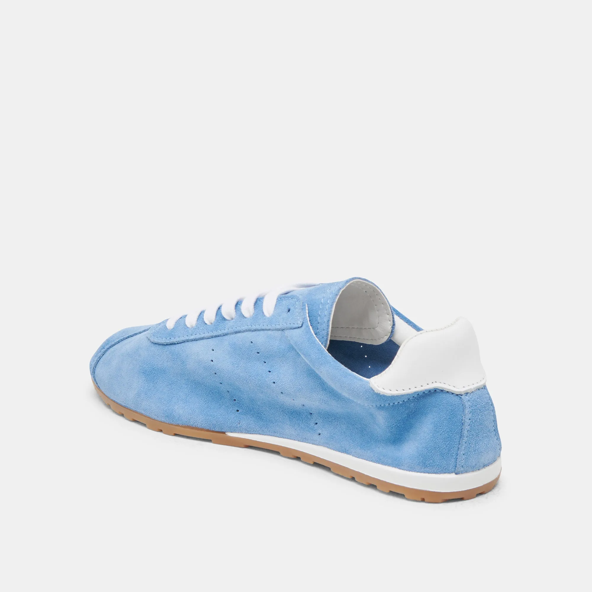 SERINA SNEAKERS CUIR SUÉDÉ BLEU