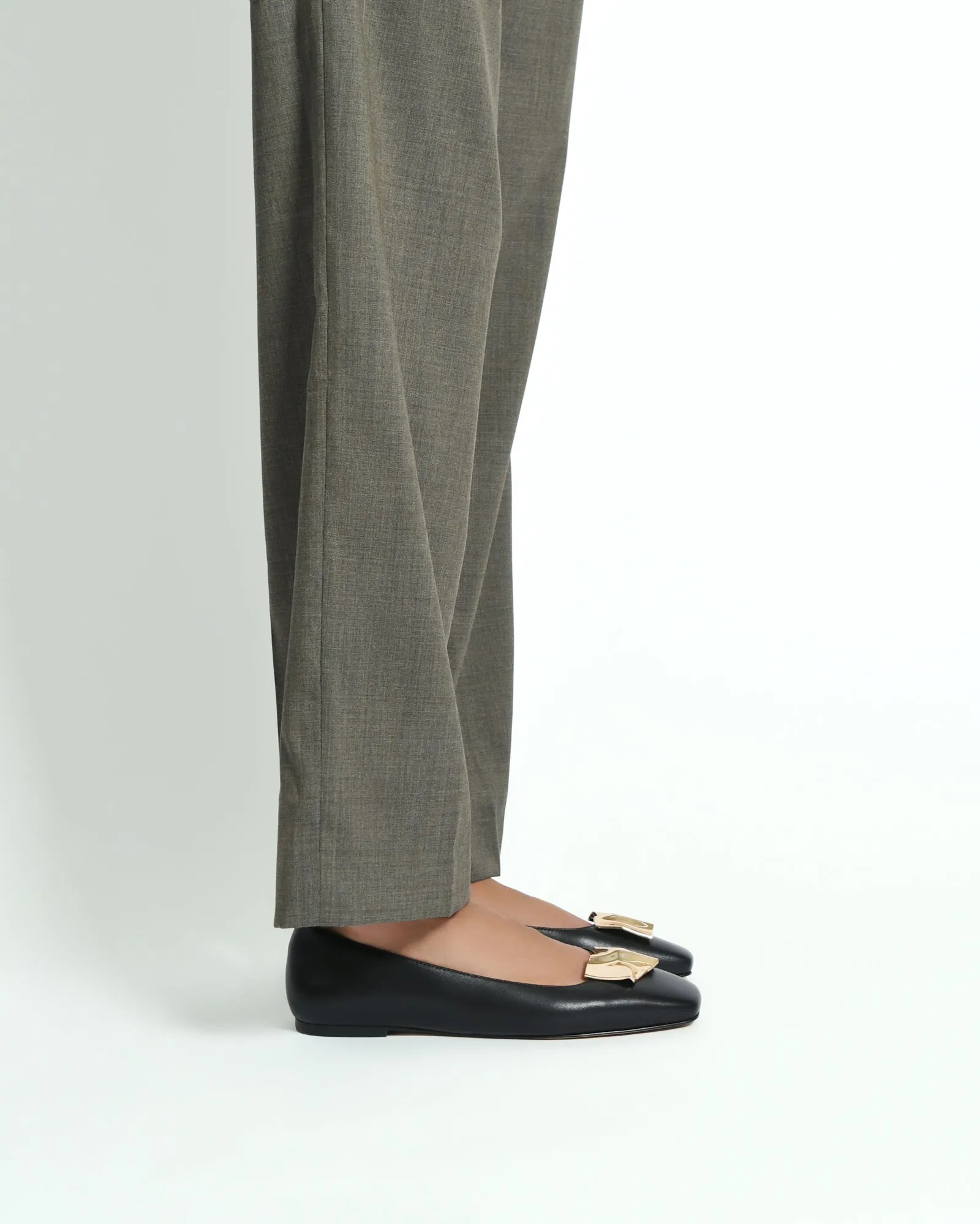 SONNY DRESS FLATS EN CUIR NOIR