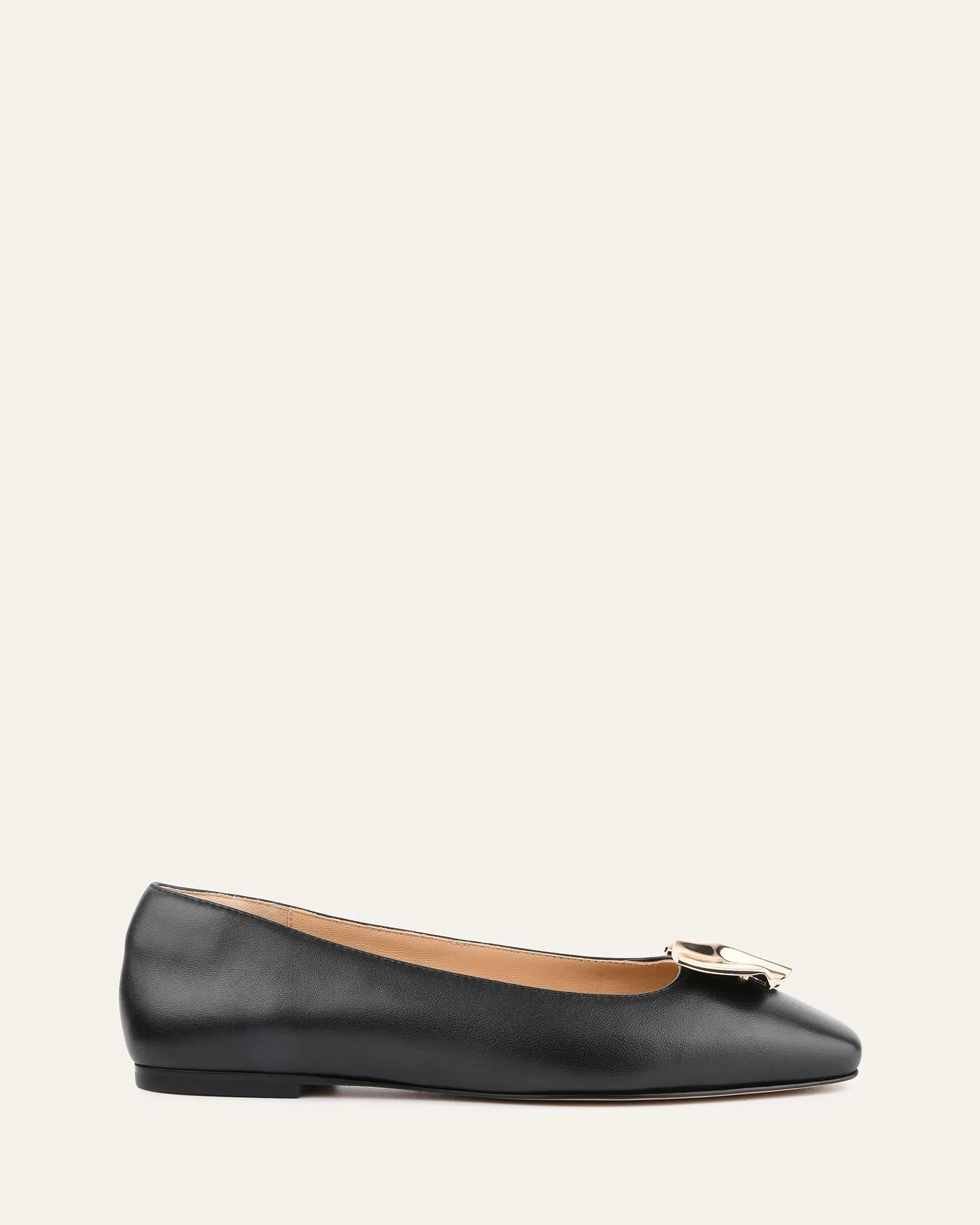 SONNY DRESS FLATS EN CUIR NOIR