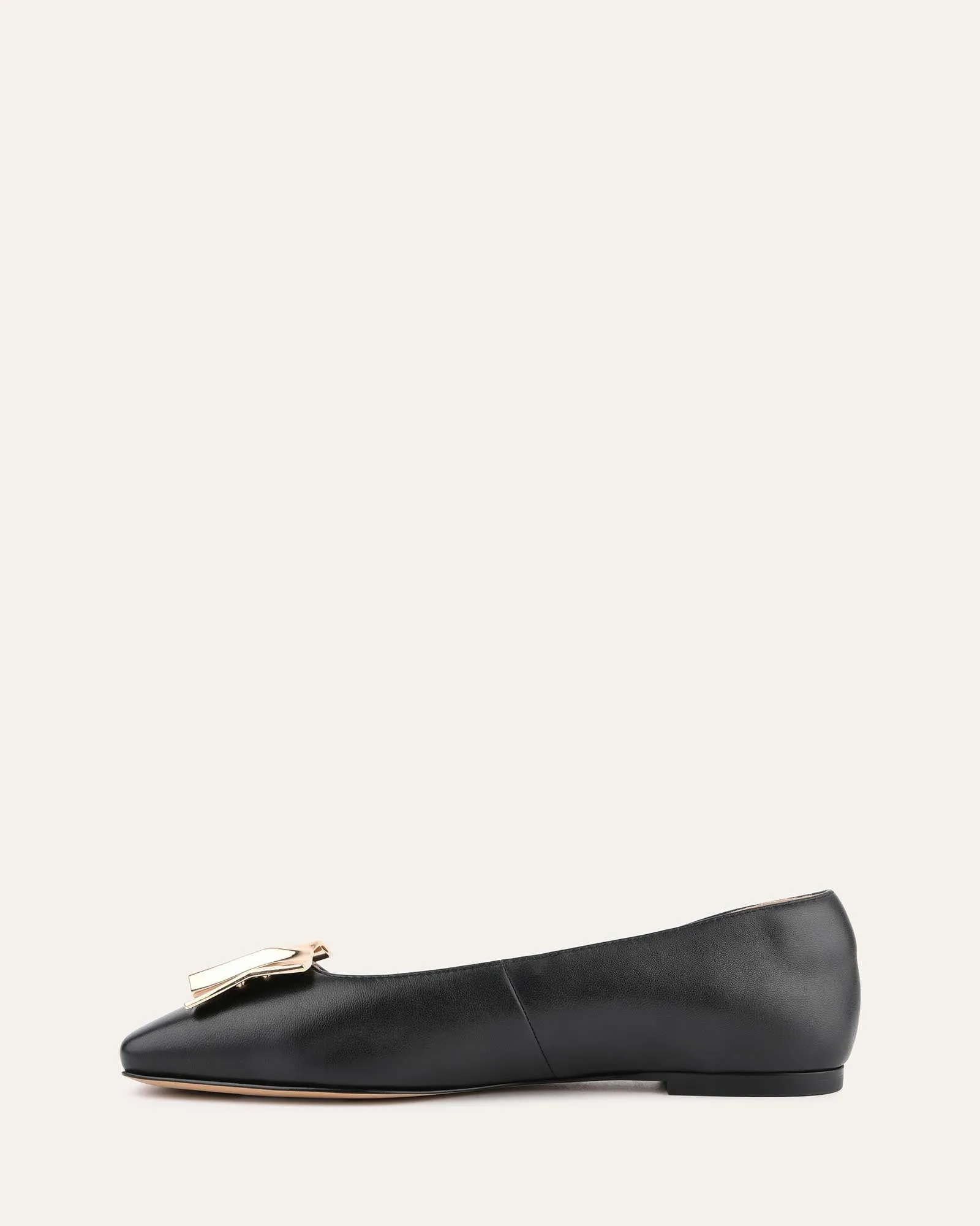 SONNY DRESS FLATS EN CUIR NOIR
