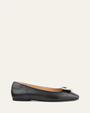 SONNY DRESS FLATS EN CUIR NOIR