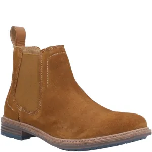 Bottes Chelsea en daim beige Justin