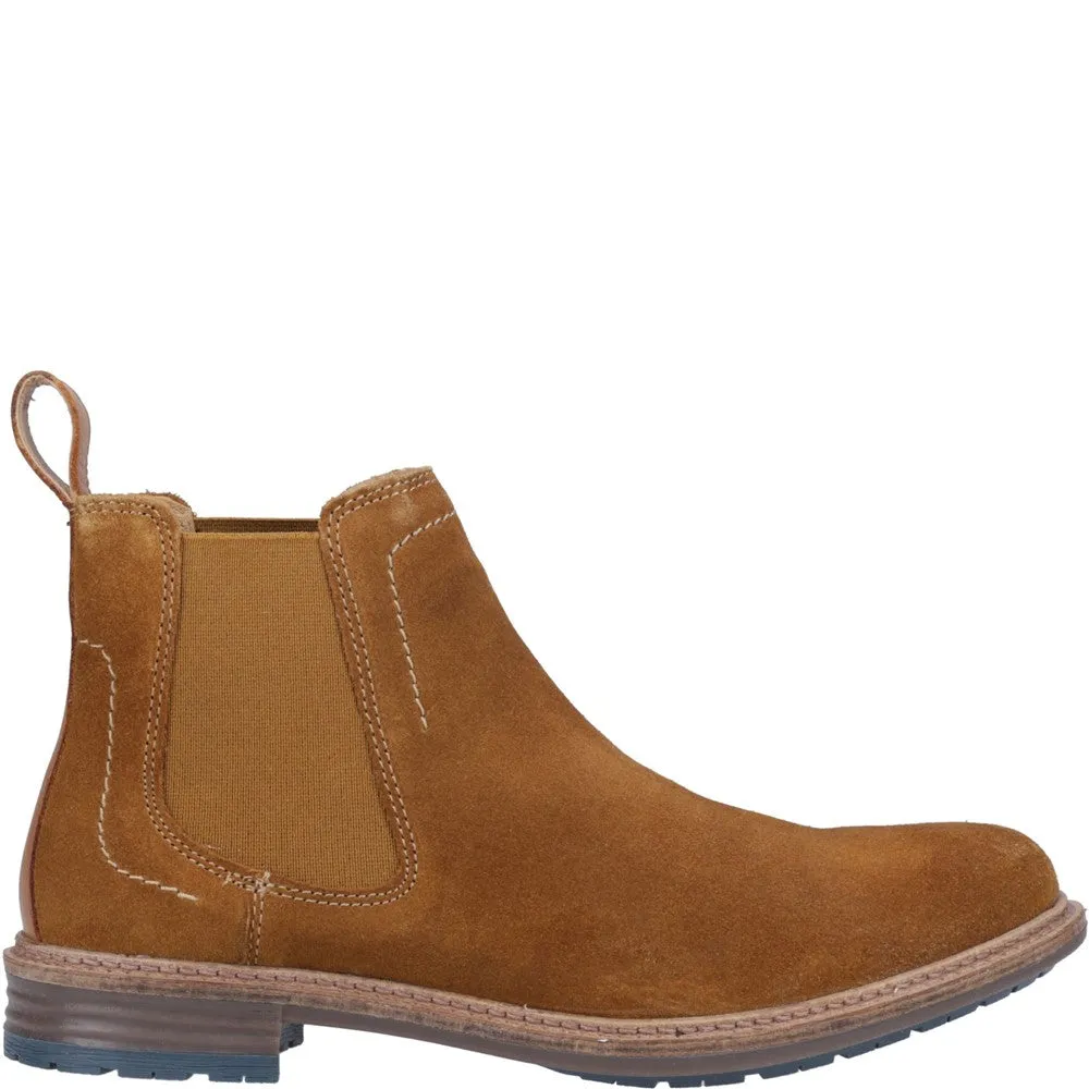 Bottes Chelsea en daim beige Justin