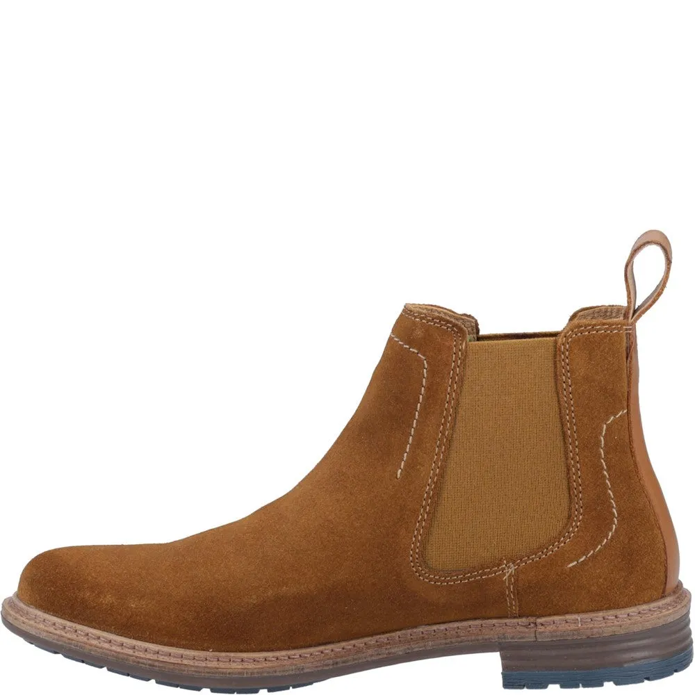 Bottes Chelsea en daim beige Justin