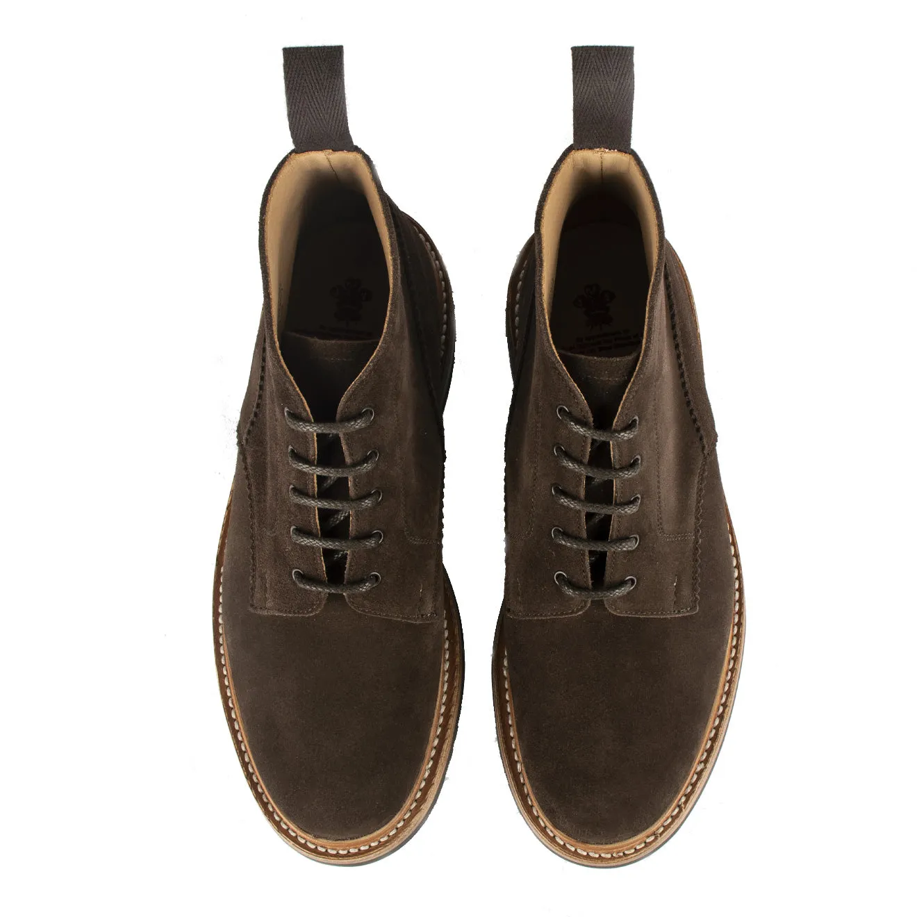 Bottes Chukka Evedon de Trickers en daim Repello Café