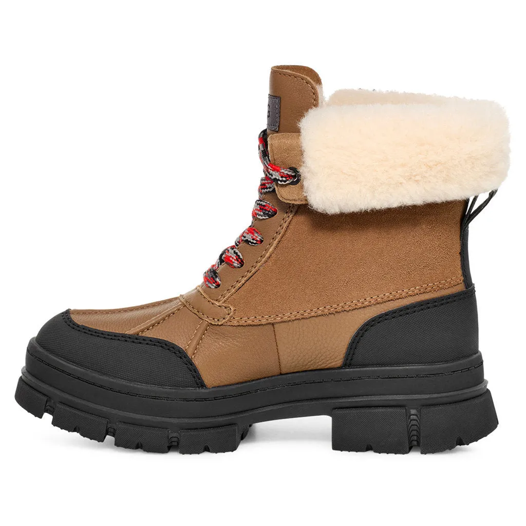 Bottes d'hiver imperméables en cuir pour femmes Ugg Ashton Addie