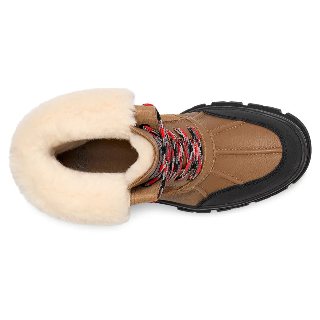 Bottes d'hiver imperméables en cuir pour femmes Ugg Ashton Addie