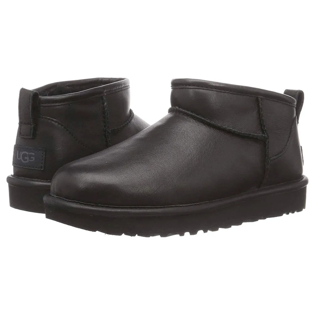 Bottes d'hiver pour femmes Ugg Classic Ultra Mini en cuir
