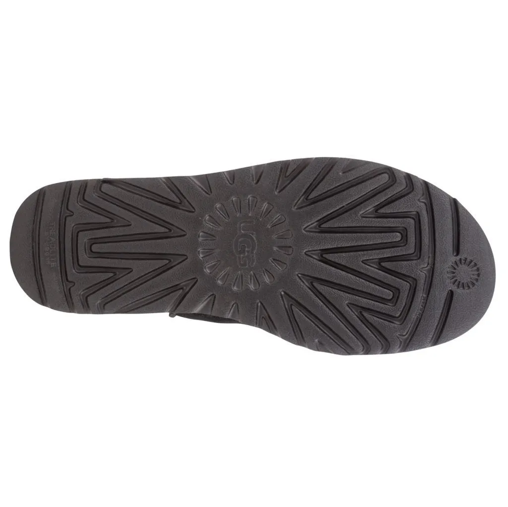 Bottes plates pour femmes Ugg Classic Ultra Mini en daim et cuir