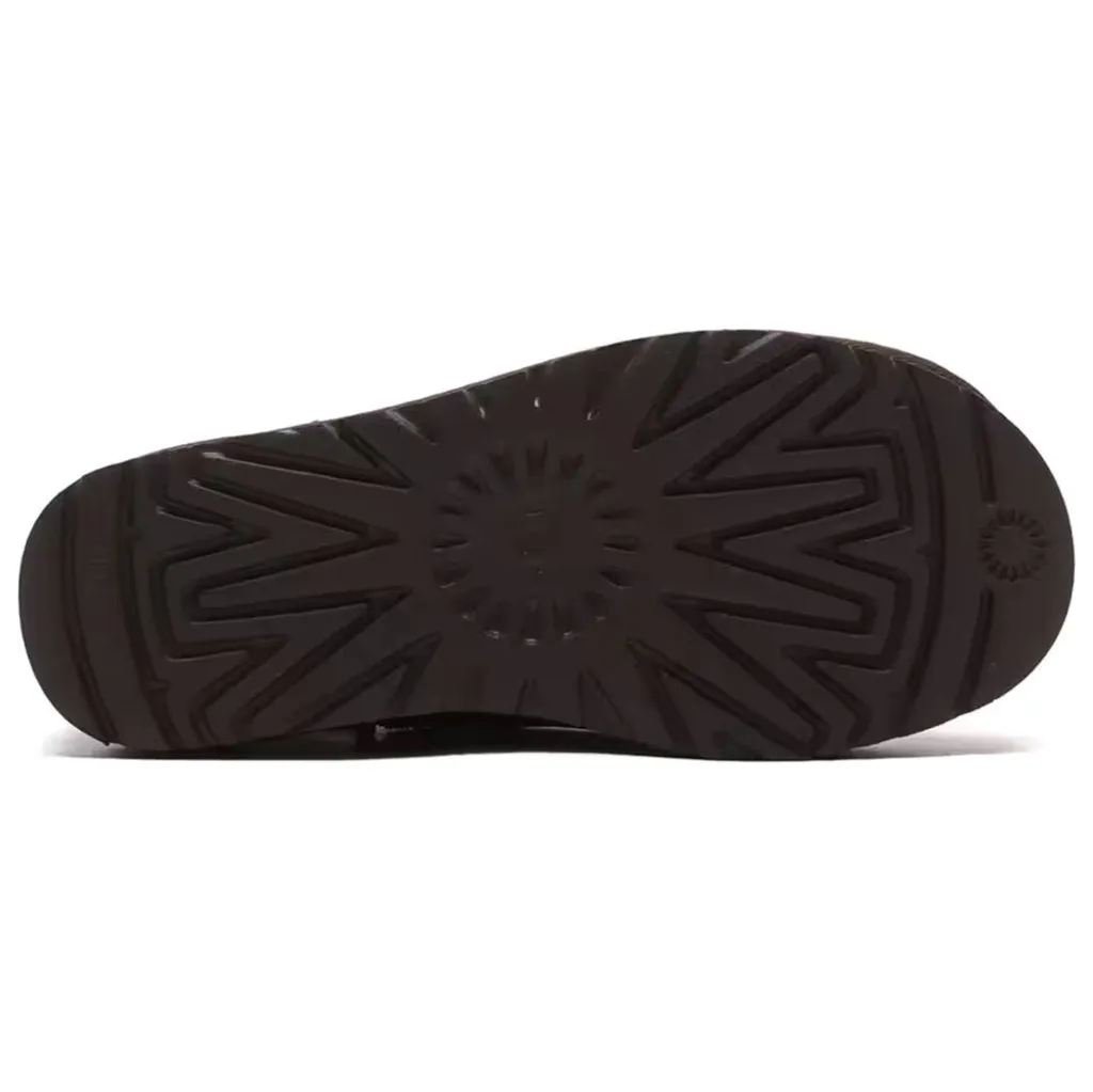 Bottes plates pour femmes Ugg Classic Ultra Mini en daim et cuir