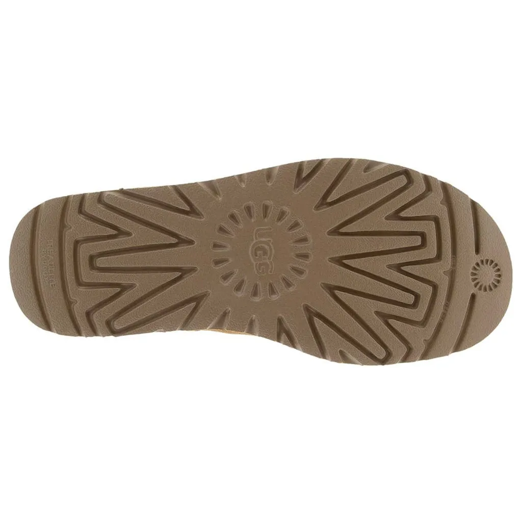 Bottes plates pour femmes Ugg Classic Ultra Mini en daim et cuir