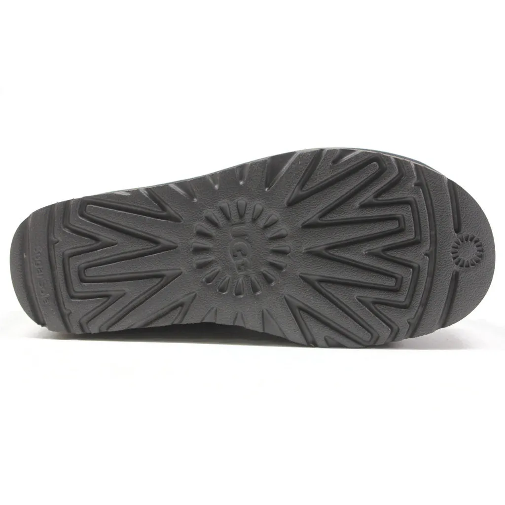 Bottes plates pour femmes Ugg Classic Ultra Mini en daim et cuir