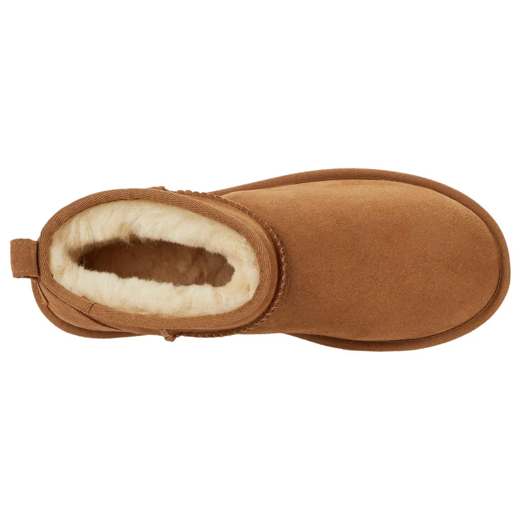Bottes d'hiver pour femmes Ugg Classic Ultra Mini en daim