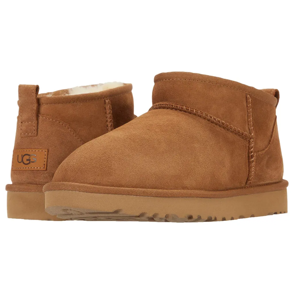 Bottes d'hiver pour femmes Ugg Classic Ultra Mini en daim