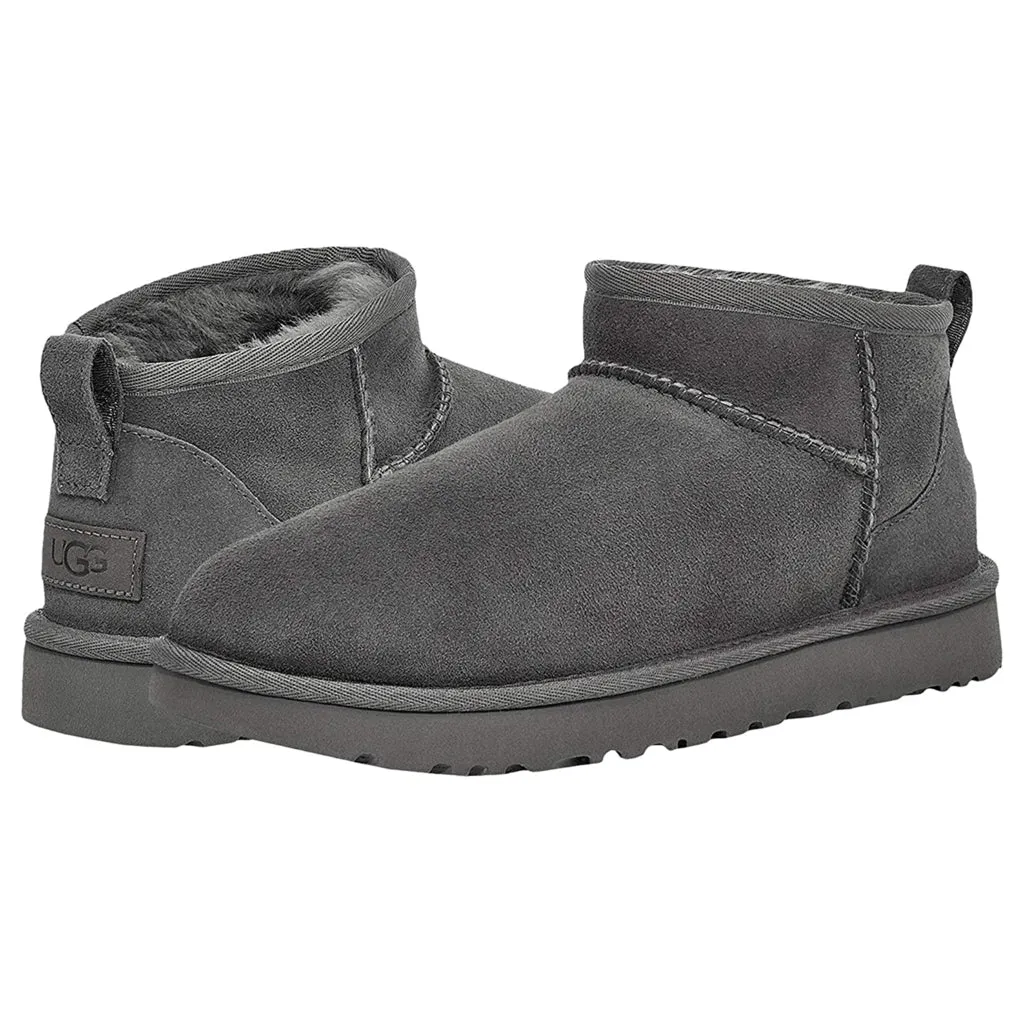 Bottes d'hiver pour femmes Ugg Classic Ultra Mini en daim