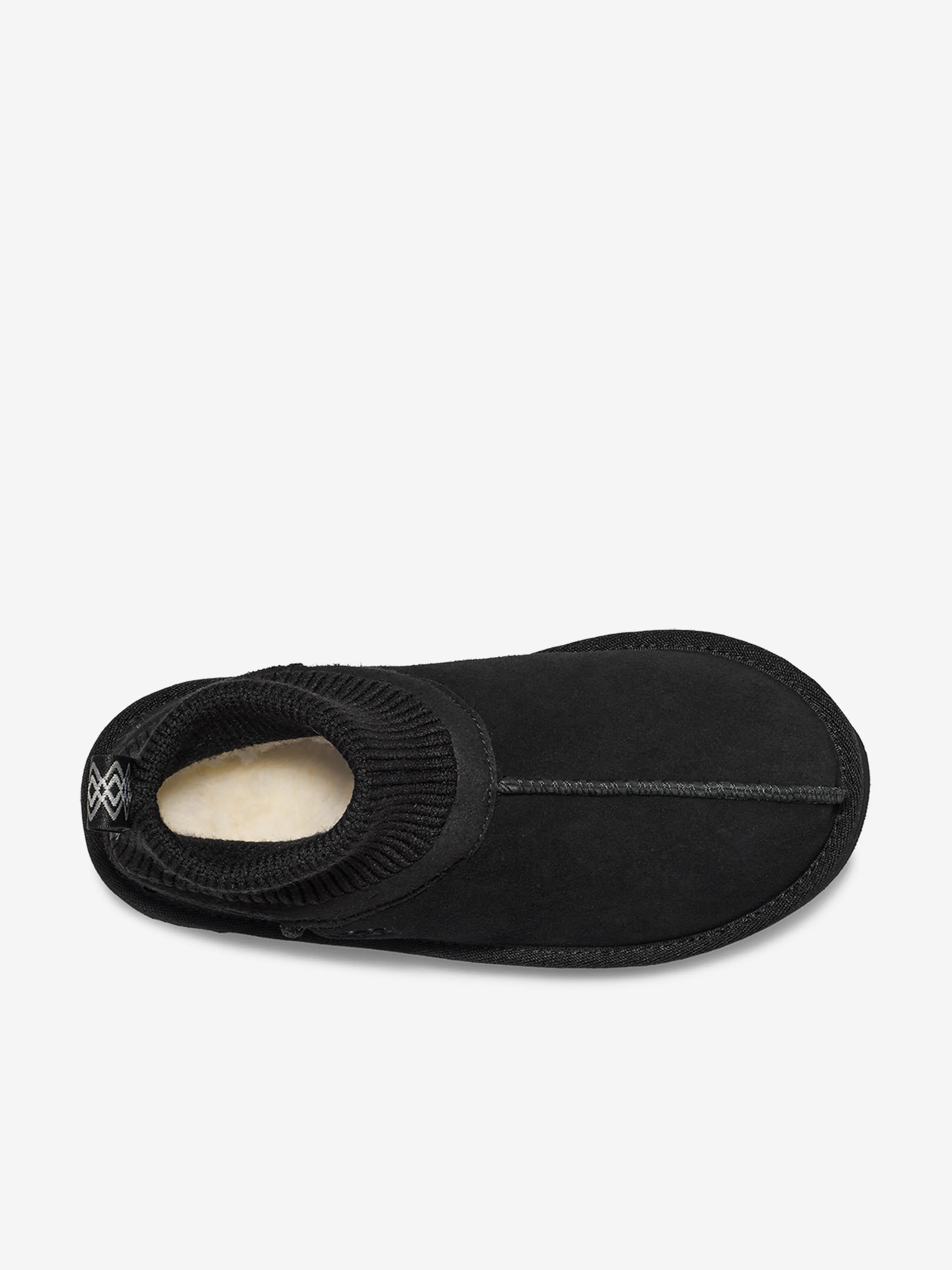 UGG Kids Classic Ultra Bottines à ourlet extensible en noir