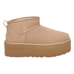 UGG Femmes Classic Ultra Mini Plateforme Sable