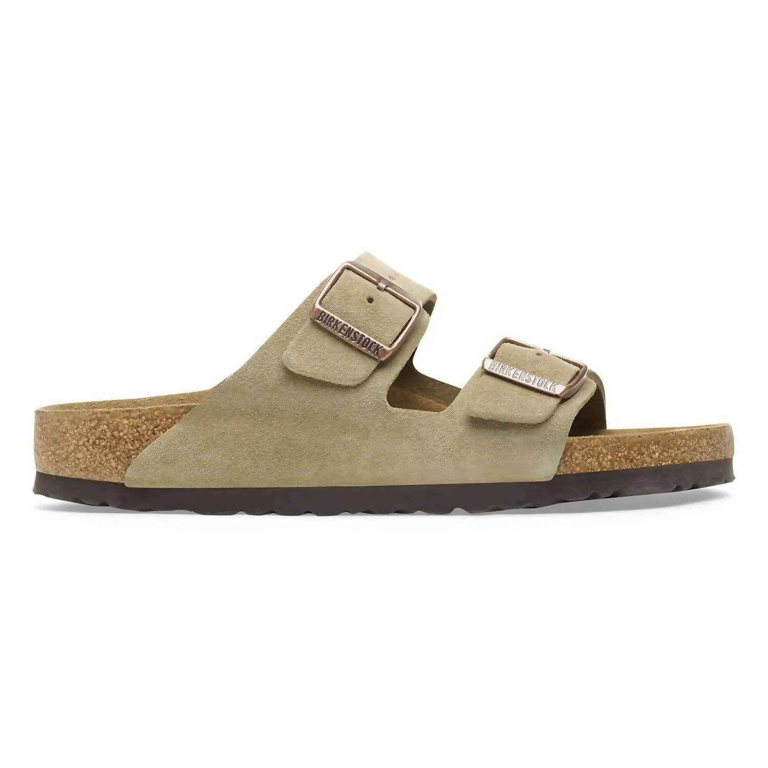 Sandale unisexe Arizona Sfb - Modèle étroit en daim taupe chaussures ecco