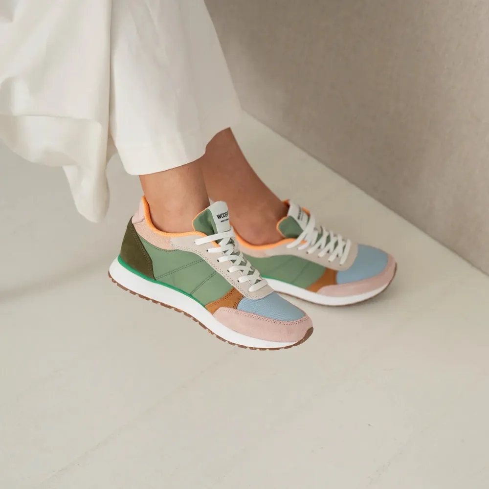 Baskets Ronja pour Femmes Woden en Algea Multi