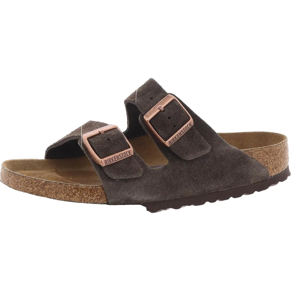Sandales à glissière pour femmes en cuir avec semelle intérieure douce