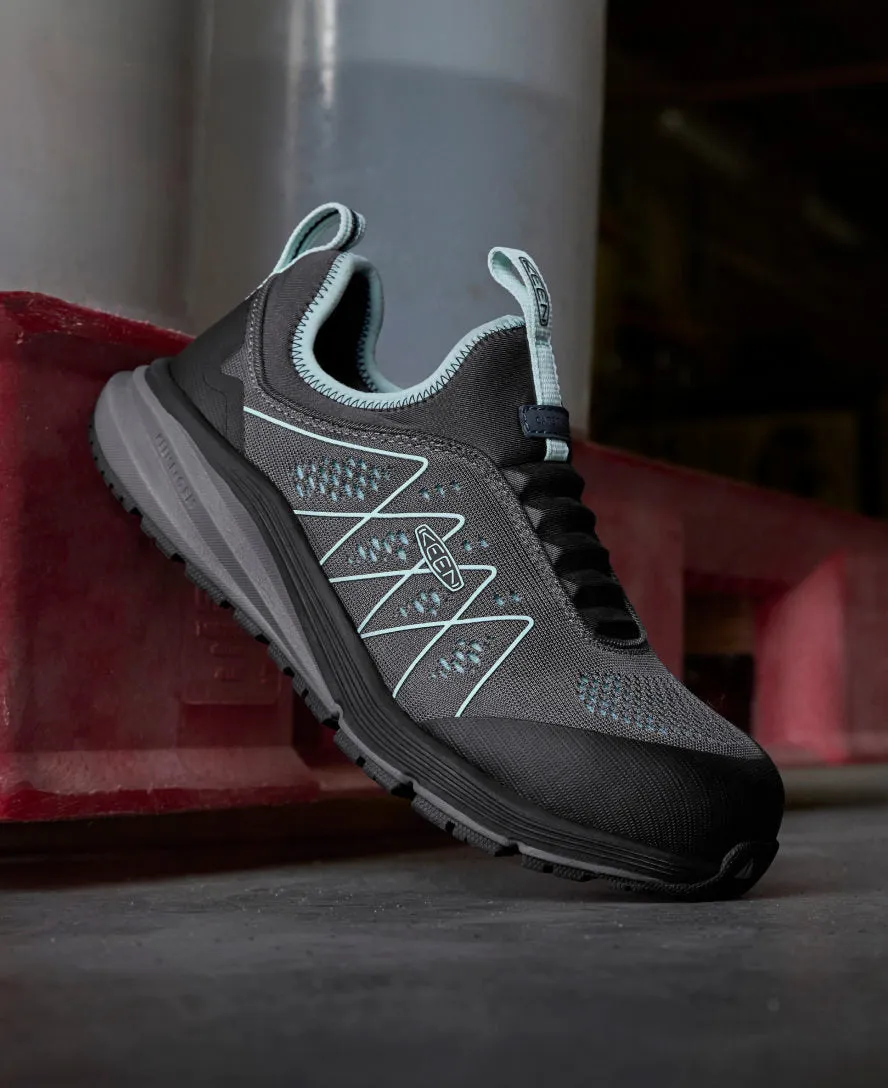 Chaussure Énergétique Vista pour Femmes (Carbon Toe) | Gris Acier/Verre Bleu