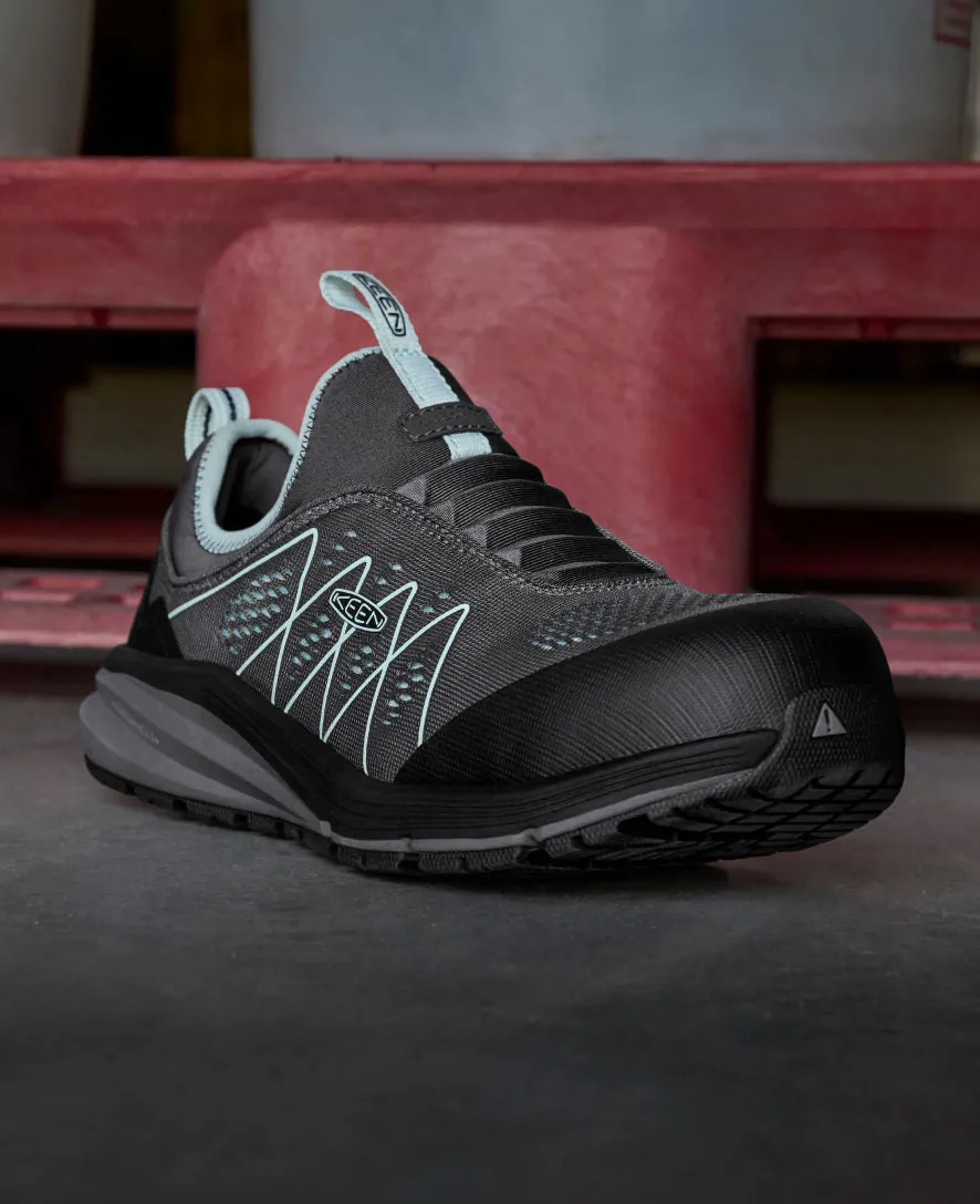 Chaussure Énergétique Vista pour Femmes (Carbon Toe) | Gris Acier/Verre Bleu