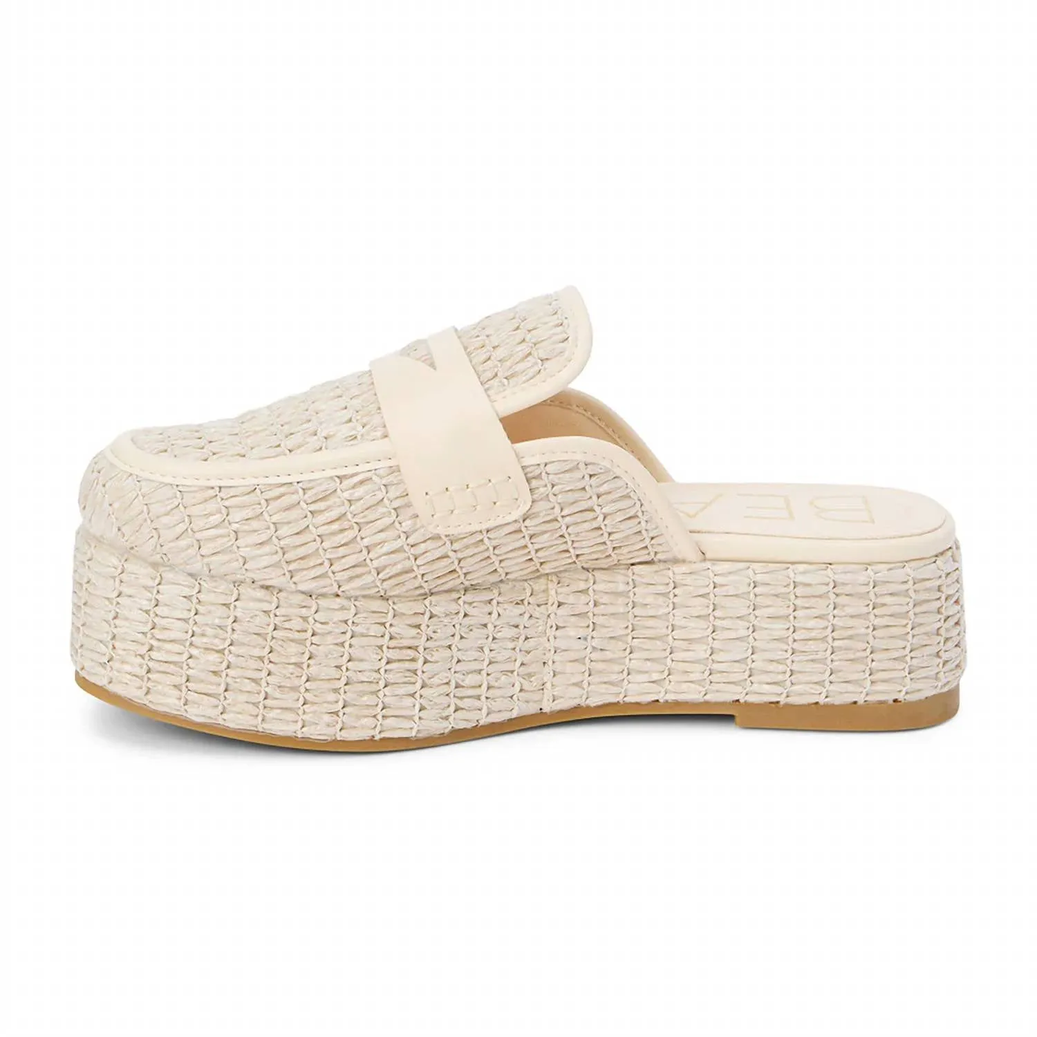 Sandale plateforme Wren pour femme en couleur naturelle - chaussures ecco